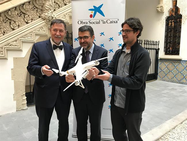 Martí Boada, Àngel Font y Jordi Vayreda en la presentación | FUNDACIÓ LA CAIXA ep marti boada ngel fontjordi vayredala presentacion