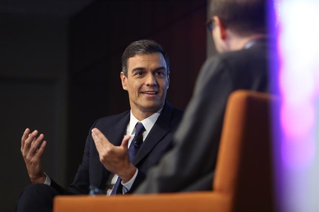 Pedro Sánchez participa en el Foro Reuters de Nueva York | MONCLOA ep pedro sanchez participaforo reutersnueva york