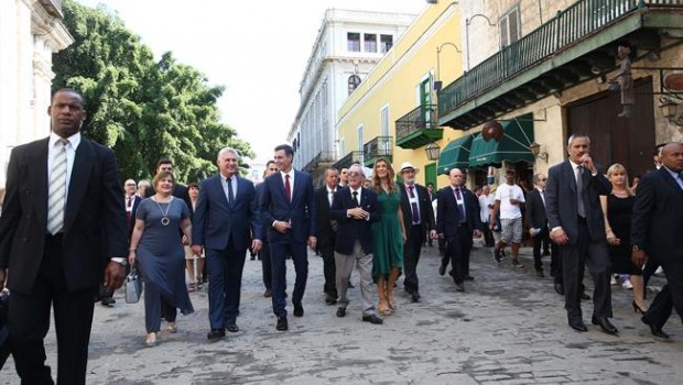 ep pedro sanchez paseala habana viejapresidentecuba