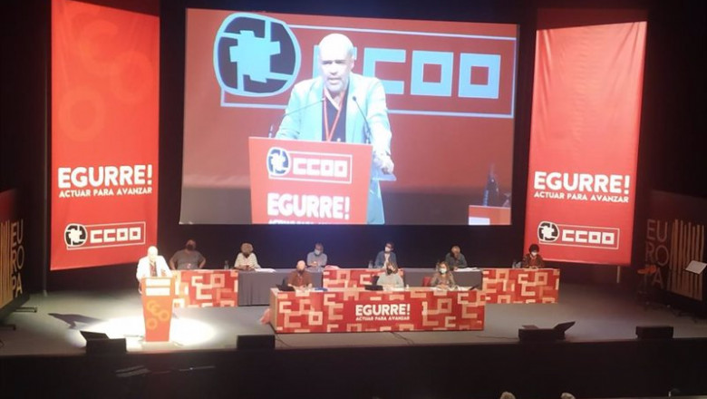 Unai Sordo, en el congreso de CCOO Euskadi | EUROPA PRESS ep unai sordo en el congreso de ccoo euskadi