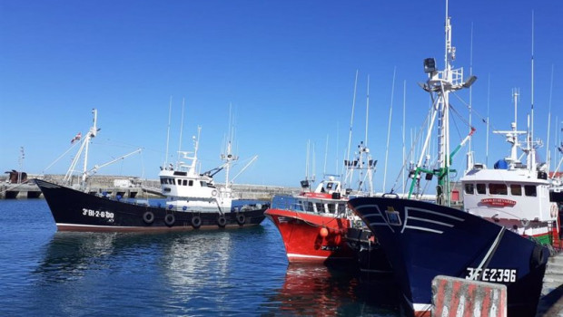 ep archivo   barcos pesqueros en el puerto de bermeo bizkaia