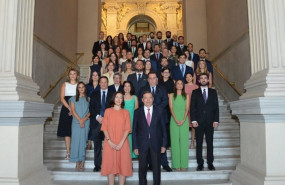 ep archivo   el ministro de agricultura pesca y alimentacion luis planas en el acto de bienvenida a