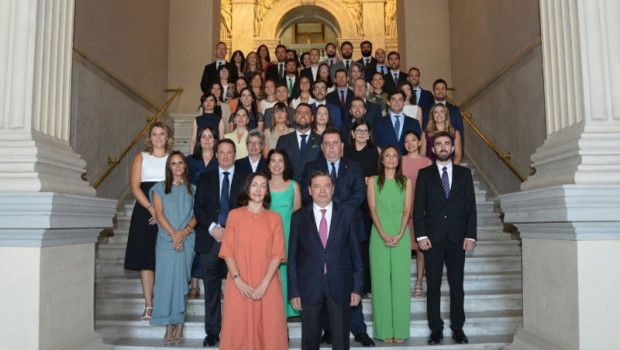 ep archivo   el ministro de agricultura pesca y alimentacion luis planas en el acto de bienvenida a