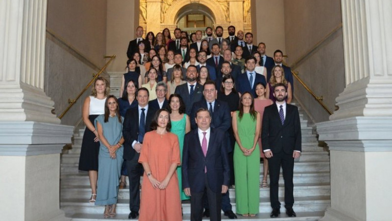 ep archivo   el ministro de agricultura pesca y alimentacion luis planas en el acto de bienvenida a