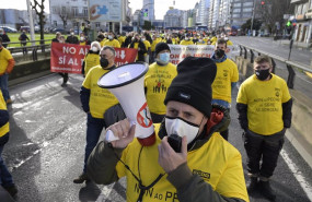 ep archivo - manifestantes de siemens gamesa en as somozas
