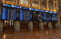ep archivo   paneles del ibex 35 en el palacio de la bolsa a 4 de abril de 2024 en madrid espana