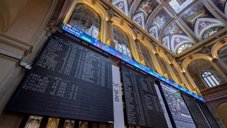 ep archivo paneles en el palacio de la bolsa a 7 de noviembre de 2021 en madrid espana ep archivo paneles en el palacio de la bolsa a 7 de noviembre de 2021 en madrid espana