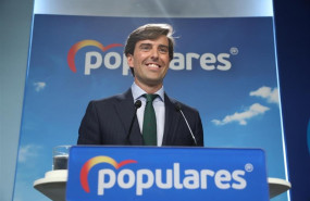 ep el vicesecretario de comunicacion del pp pablo montesinos durante la rueda de prensa en la sede