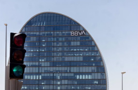 ep fachada de la sede de bbva a 31 de julio de 2024 en madrid espana