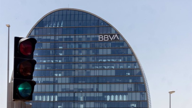 ep fachada de la sede de bbva a 31 de julio de 2024 en madrid espana