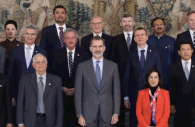 ep handout - 16 december 2019 spain madrid spains king felipe vi c josep borrell l high