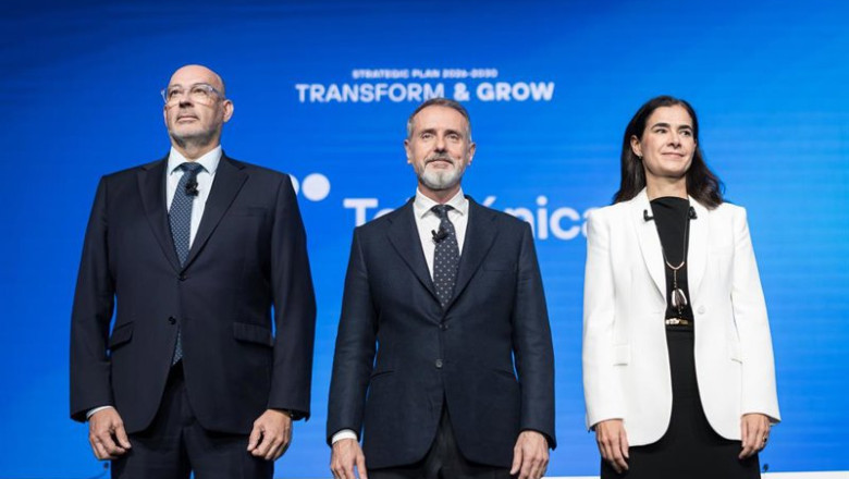 ep i d el consejero delegado emilio gayo el presidente de telefonica marc murtra y la directora de