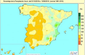ep la falta de lluvias acumulada en el conjunto de espana supera el 25 en el tercio oeste y buena