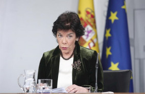 ep la ministra portavoz y de educacion y formacion profesional en funciones isabel celaa durante su