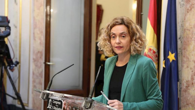 ep la presidenta del congreso meritxell batet durante su intervencion en la mesa del congreso de los
