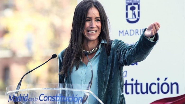La vicealcaldesa de Madrid, Begoña Villacís, interviene en un acto de homenaje del Ayuntamiento de Madrid a la Constitución Española en la Plaza de Chamberí, en Madrid (España), a 5 de diciembre de 2019. | Eduardo Parra - Europa Press ep la vicealcaldesa de madrid begona villacis interviene en un acto de homenaje del ayuntamiento de