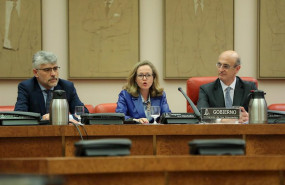 ep la vicepresidenta nadia calvino durante su comparecencia en la comision de asuntos economicos y