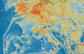 ep mapa que refleja los niveles de contaminacion por no2 en europa con datos del satelite sentinel