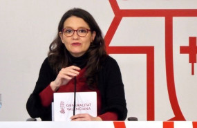 ep oltra comparece en la rueda de prensa tras el pleno del consell imagen de archivo
