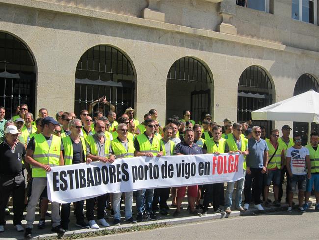 Protesta De Estibadores En Vigo. | EUROPA PRESS ep protestaestibadoresvigo