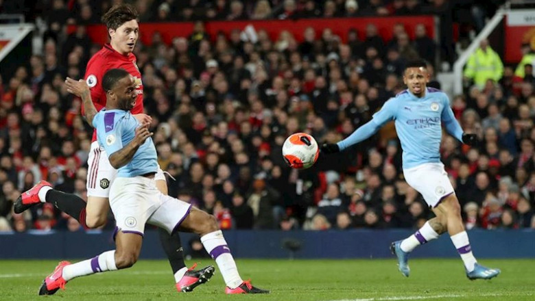 ep raheem sterling remata a puerta durante un manchester united-manchester city de la premier league ep raheem sterling remata a puerta durante un manchester united-manchester city de la premier league