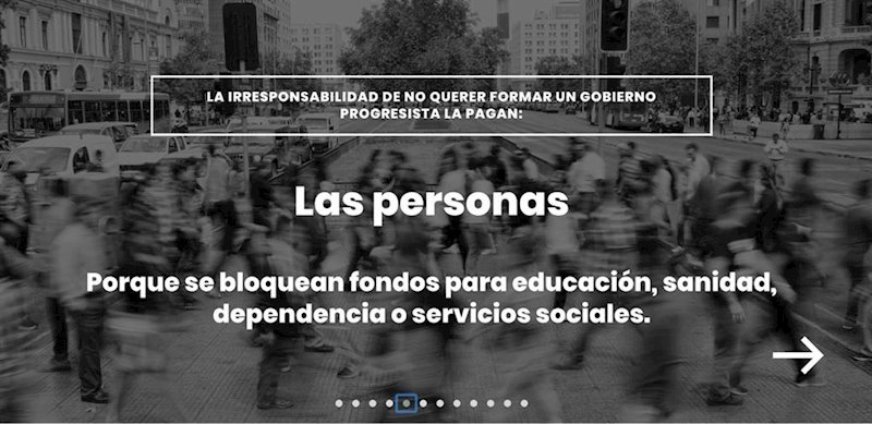 ep compromis presenta la web ahoragobiernoes para visibilizar quien paga la irresponsabilidad de no