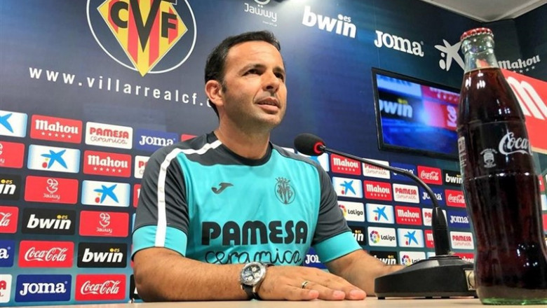 ep el entrenador del villarreal cf javi calleja en rueda de prensa
