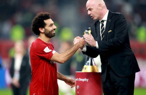 ep el jugador del liverpool mohamed salah y el presidente de la fifa gianni infantino en el mundial