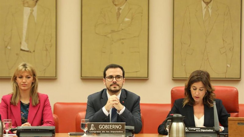 ep el ministro de consumo alberto garzon en el congreso