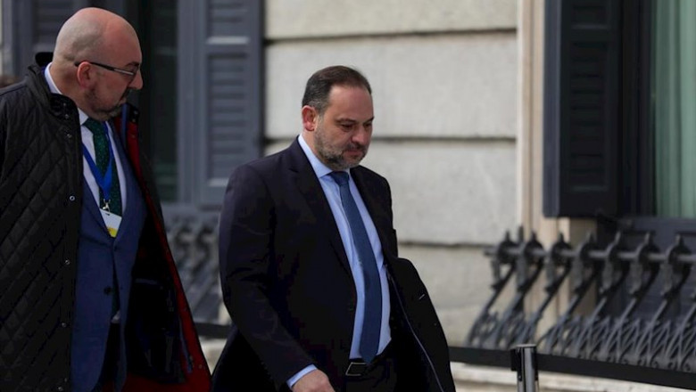 ep el ministro de fomento en funciones jose luis abalos dech a su llegada al congreso en el dia de