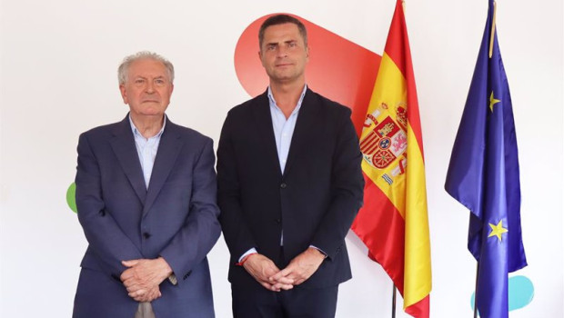 ep el presidente de apte felipe romera y el consejero delegado de enisa borja cabezon