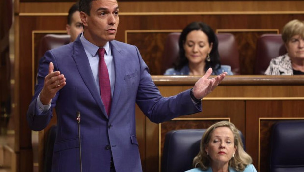 ep el presidente del gobierno pedro sanchez durante la sesion de control en el congreso