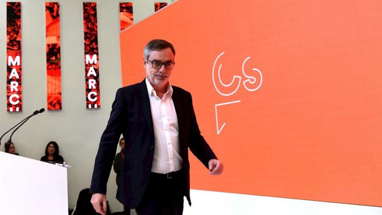ep el secretario general de ciudadanos jose manuel villegas en la sede de ciudadanos durante la