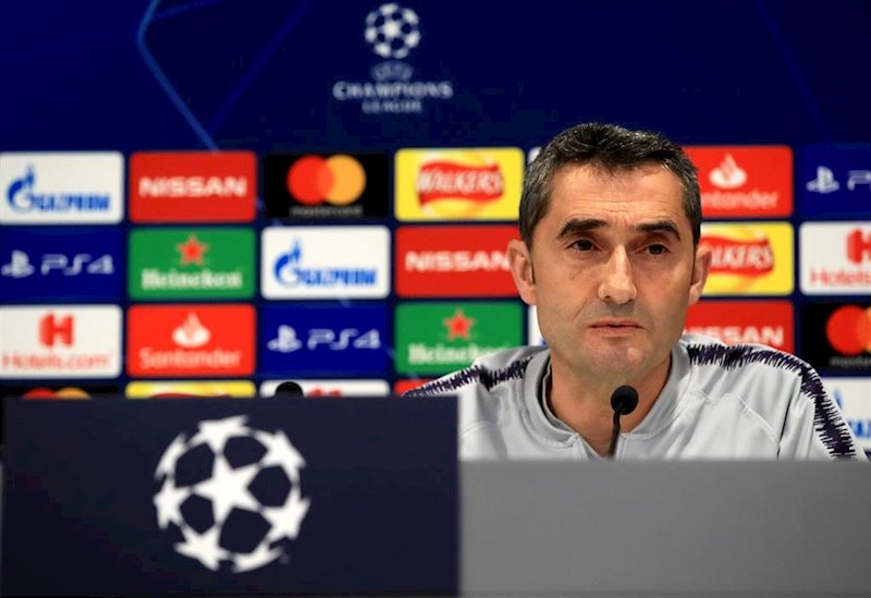 ep ernesto valverde en rueda de prensa en champions