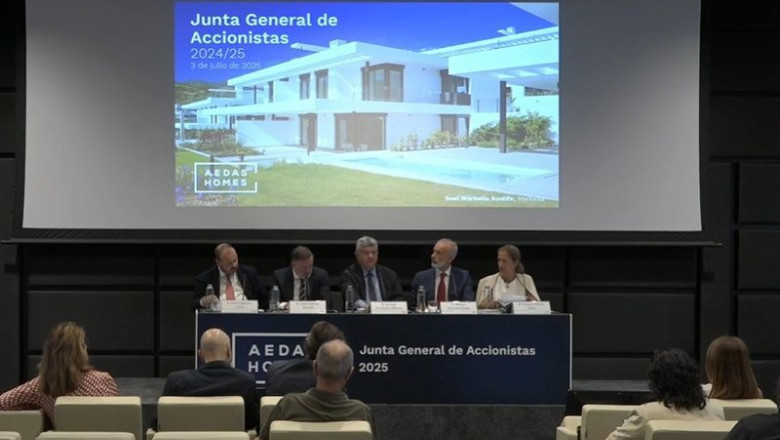 Junta general ordinaria de accionistas de Aedas Homes, que ha tenido lugar este jueves, 3 de julio, en Madrid. | AEDAS HOMES ep junta general ordinaria de accionistas de aedas homes que ha tenido lugar este jueves 3 de julio