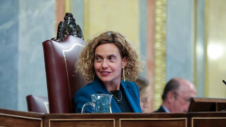 ep la presidenta del congreso de los diputados meritxell batet en su escano