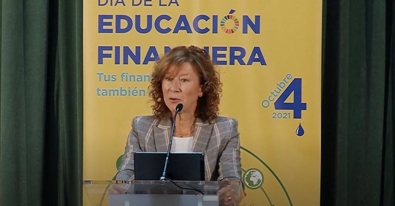La subgobernadora del Banco de España, Margarita Delgado, durante el Día de la Educación Financiera celebrado el 4 de octubre de 2021 | BANCO DE ESPAÑA ep la subgobernadora del banco de espana margarita delgado durante el dia de la educacion financiera