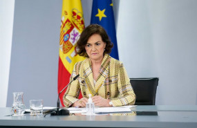 ep la vicepresidenta primera carmen calvo comparece en rueda de prensa posterior al consejo de
