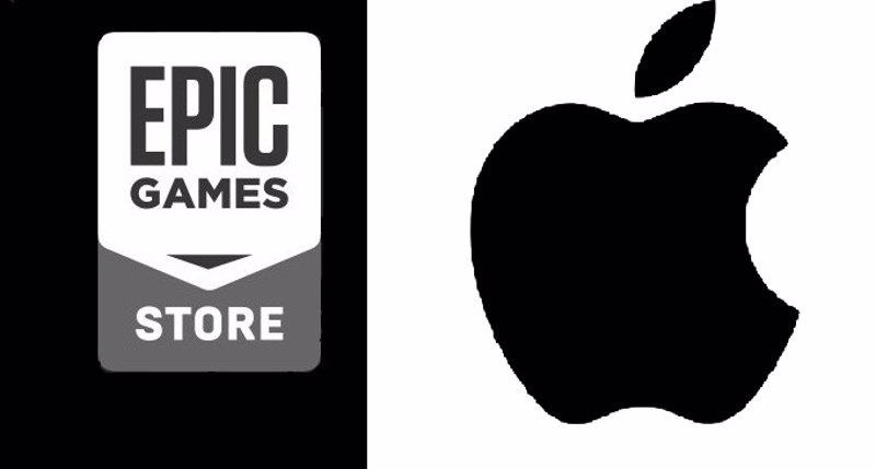 ep logos de epic games y apple