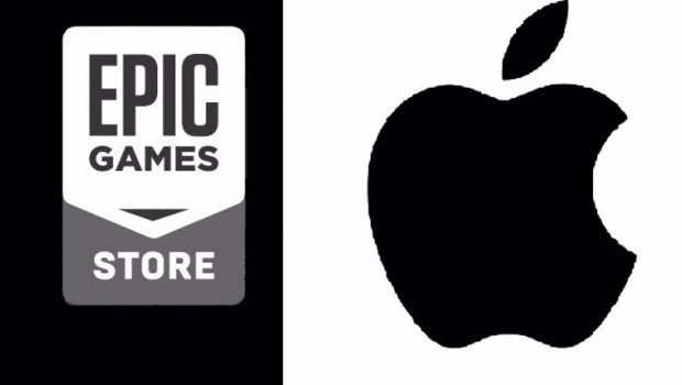 ep logos de epic games y apple