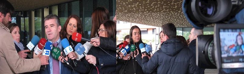 Los abogados de las acusaciones de caso de 'La Manada' en Pozoblanco, Blas Arévalo y Patricia Catalina. | EUROPA PRESS ep los abogados de las acusaciones de caso de la manada en pozoblanco blas arevalo y patricia