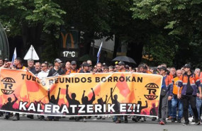 ep manifestacion en bilbao de trabajadores de tubos reunidos amurrio