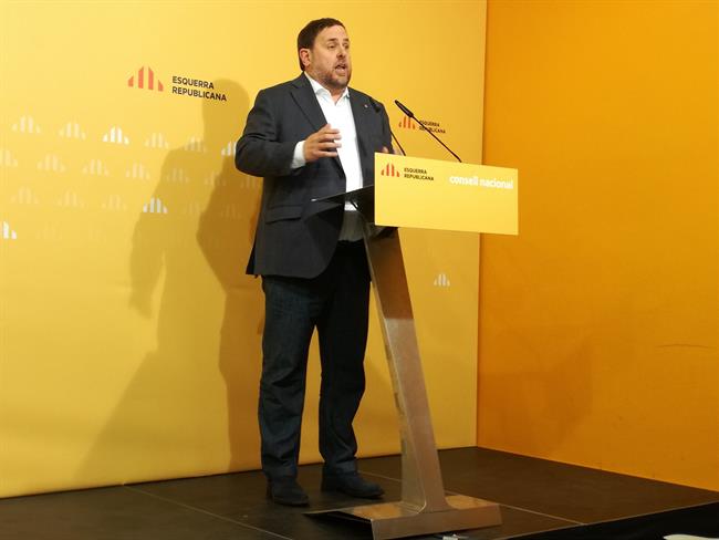 Oriol Junqueras durante el discurso de apertura del Consejo Nacional de ERC | EUROPA PRESS ep oriol junqueras durantediscursoaperturaconsejo nacionalerc