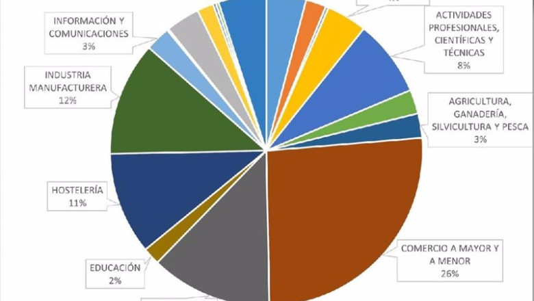 Porcentaje de lo préstamos ICO por sectores, según datos de la Intervención General de la Administración del Estado. | GEDESCO ep porcentaje de lo prestamos ico por sectores segun datos de la intervencion general de la