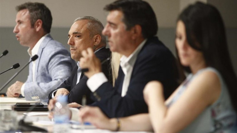 Rafael Simancas participa en la Mesa redonda sobre 'El Parlamento y sociedad en el siglo XXI' en el Curso de Verano de la Asociación de Periodistas Parlamentarios del Campus Madrid de la Universidad Rey Juan Carlos. | Eduardo Parra - Europa Press ep rafael simancas participala mesa redonda sobre parlamentosociedadsiglo xxi encursoveranola asociacionperiodistas parlamentarioscampus madridla universidad rey juan carlos
