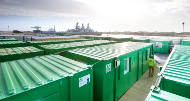 ashtead, shipping container, port, dock