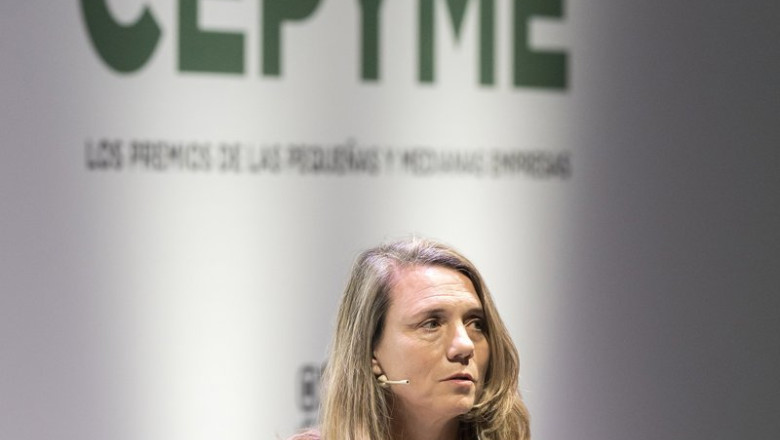 ep archivo   la presidenta de cepyme angela de miguel durante la entrega de los xii premios cepyme