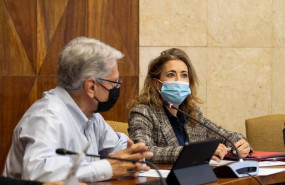 ep el consejero de seguridad y emergencia del gobierno de canarias julio perez y la ministra de