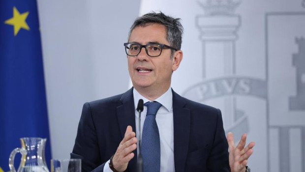 ep el ministro de la presidencia justicia y relaciones con las cortes felix bolanos durante la rueda