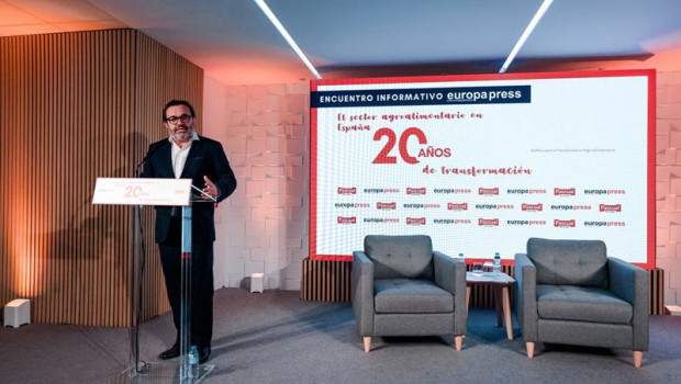 ep el presidente de aecoc ignacio gonzalez benito durante el encuentro informativo el sector